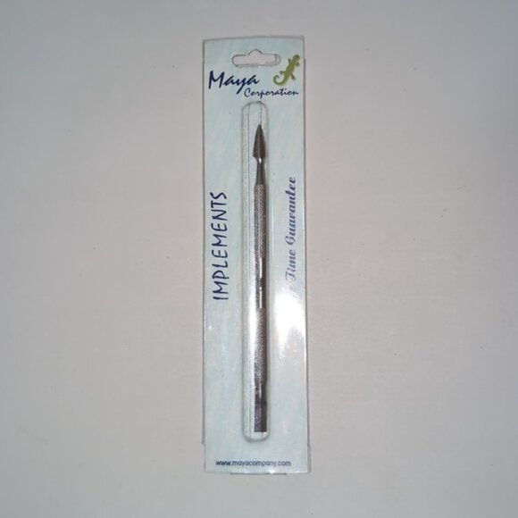 3/$20 MAYA Professional Cuticle Pusher Implement Surgical Steel Manicure Nails - Picture 9 of 9